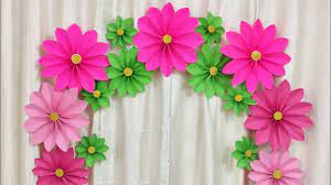 Free shipping on qualified orders. Very Easy Paper Flower Decoration At Home Decoration Ideas For Any Occasion At Home Youtube Paper Flower Decor Flower Decorations Paper Flowers