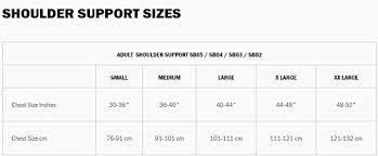 Evs Sports Sb03 Shoulder Brace Sizing Chart 2019