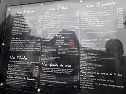 La Carte Picture Of Restaurant Le Commerce Le Crotoy Tripadvisor