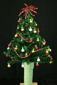 Mini Christmas Tree For 3 Inch Cemetery Vase Flower Arrangement Accented With Cute Little Christ Christmas Flowers Headstones Decorations Gravesite Decorations