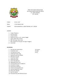 Papan kenyataan/sudut kokurikulum carta organisasi agihan aktiviti (badan beruniform/kelab persatuan/kelab sukan dan permainan). Minit Mesyuarat K3 Hem