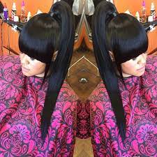 Instagram Photo By Tiffinyray Apr 12 2016 At 8 11pm Utc Weave Ponytail Hairstyles Hair Styles Black Ponytail Hairstyles