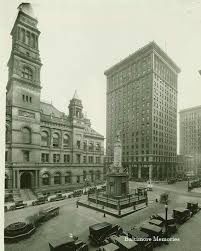 Calvert And Fayette 1920s Building On The Left Formerly The Baltimore Post Office Building Is Now Part Of The Courthouse American Cities City Paris Skyline
