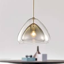 Featuring rustic light fixtures and cabin lighting from black forest decor, including pendants, steel partners lighting and shadow mountain products lighting. Double Glass Shade Tapered Pendant Lamp Contemporary 1 Light Champagne Hanging Light Fixture 12 14 Wide Beautifulhalo Com