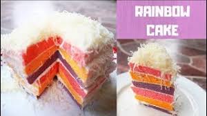 Cara membuat bolu tape keju: Resep Rainbow Cake Kw Super Cemilan Ala Debm Youtube
