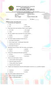 Soal uts bahasa indonesia kelas 6 sd semester 2 tahun 2021 dan kunci jawaban pilihan ganda dan essay. Soal Uts Bahasa Bali Kelas 6 Sd