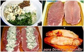 Solomillo de cerdo con miel y pimentón. Receta De Solomillo De Cerdo Relleno De Roquefort
