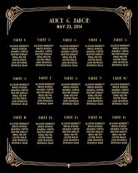 Great Gatsby Inspired Wedding Seating Chart Sit Back And