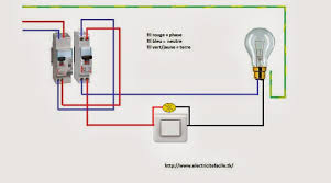 Schema De Branchement Simple Allumage A Voyant Permanent Cablage Interrupteur Schema De Cablage Electrique Eclairage De Securite