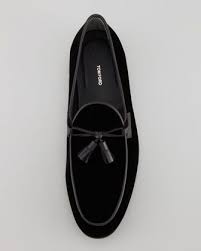 Black And White Loafers With Tassels Tom Ford Orson Velvet Tassel Loafer Loafers Tassel Loafers Dress Shoes Men