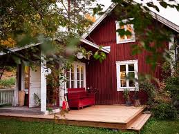 Keltainen Talo Rannalla Red Houses House Exterior Country Cottage Decor
