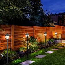 1light Fence Fence Backyard Fence Design Fence Diy Fence Ideas Lamp Led Mcanult In 2020 Small Backyard Landscaping Backyard Landscaping Designs Backyard Patio