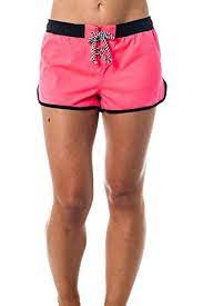Alki I 2 Way Stretch Women S Swim Shorts Bright Neon Colors 4 Colors Xs Xl Swim Shorts Women Pool Fashion Swim Fashion