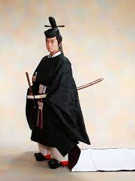 A Man Wearing Heian Robes