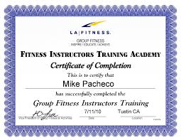 la fitness instructors academy
