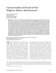 Line to the samel much camel crush cigarettes minnesota. Pdf Content Analysis Of Trends In Print Magazine Tobacco Advertisements
