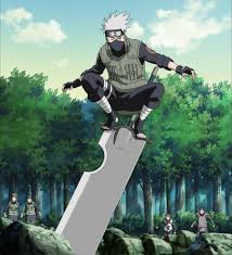 Kakashi Hatake Is Standing On Guillotine Sword Kakashi Hokage Naruto Shippuden Anime Kakashi Hatake
