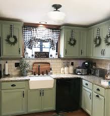 Thank You Liz From Casagrella For The Most Adorable Idea With The Targetsdollarspot Mini Wreaths New Kitchen Cabinets Country Kitchen Green Kitchen Cabinets