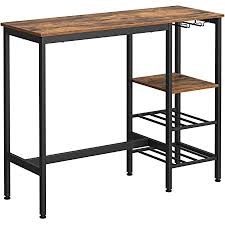 See more of kitchen design ideas on facebook. Vasagle Lbt10x Bar Table Kitchen Table Kitchen Counter Rectangular Standing Table Sturdy Metal Frame 100 X 40 X 90 Cm Easy Assembly Narrow Industrial Design Vintage Brown Black Amazon De Kuche Haushalt