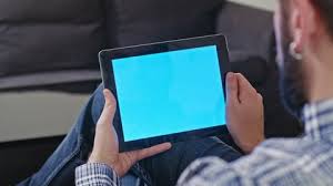 Digital tablet and coffee cup on wooden table. Close Up Rear View Of Man Stock Footage Video 100 Royalty Free 23716030 Shutterstock