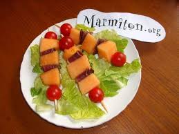 Melon En Brochette Recette Recette Melon Brochette Melon Recette