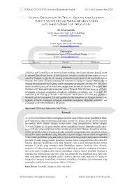 Abang hensem ini jual donut rm0.10 je? Pdf Islamic Education In The Al Qur An And Sunnah Study About The Meaning Of Education And Implication For Educator Journal Educative Journal Of Educational Studies Academia Edu