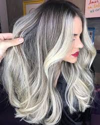 Pretty Silver Highlights Dye Jobs To Brighten Up Your Look White Blonde Highlights Blonde Highlights Ash Blonde Balayage