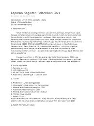 Contoh laporan kegiatan lapangan bahasa inggris. Contoh Laporan Hasil Kegiatan Osis Nusagates