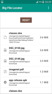 I just keep getting loged out and asked to get a pro membership. Big File Locator For Android Apk Download