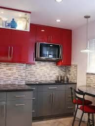 The Footprint Of The Room Did Not Change Nor Did The Eight Foot Ceiling Height But Because T Tiny Kitchen Design Red Kitchen Cabinets Grey Kitchen Designs
