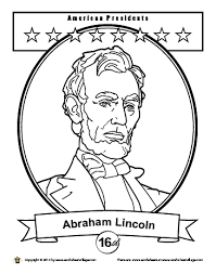 Print the abraham lincoln coloring page no. George Washington S Portrait Coloring Page Abraham Lincoln Craft History Lessons For Kids Coloring Pages