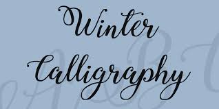 The height of calligraphy was reached in the middle age, where monks developed the narrow writing style called gothic, allowing more words to fit on a single line, as paper was expensive at the time. Download Winter Calligraphy Font Fontsme Com