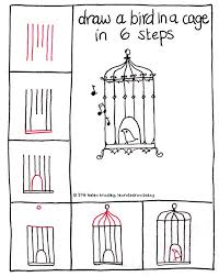 Bird Cage2 Lettering Carnet De Dessin Exercices De Dessin