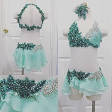 Always impressive quality and made in usa. A Beautifully Sweet Mint And Emerald Lyrical For Emma Of Renner Dance Dance Outfits Dance Competition Costumes Cute Dance Costumes