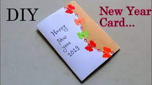 A warm ecard to send your new year wishes. Simple Beautiful New Year Card Making Happy New Year Greeting Card New Year Card Making Simple Greeting Card Designs Easy Greeting Cards