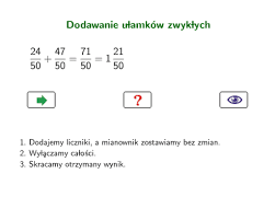 Najlepszy sposób, na naukę ułamków. Dodawanie Ulamkow Zwyklych Geogebra