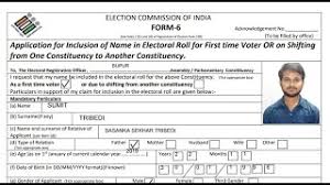 How To Fill Form 6 For Voter Id Offline Hindi Youtube