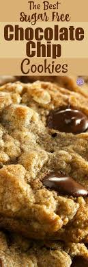 Finding a good sugar free cookie that doesn't taste like sawdust can be difficult. So Good The Best Sugar Free Chocolate Chip Cookies Sugarfree Cookies Choco Sugar Free Chocolate Chip Cookies Sugar Free Recipes Sugar Free Chocolate Chips