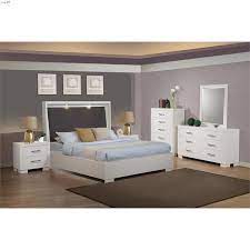 Jessica White Upholstered Bedroom Collection 200920 By Coaster Platform Bedroom Sets White Bedroom Set Furniture