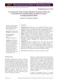 The initial step in this case should be in certain cases (acute attacks, provoked by acute viral respiratory infection or high concentrations of inhaled pollutants) in the senior child age group. Pdf A Retrospective Study On Drug Utilization In Patients With Acute Exacerbation Of Bronchial Asthma In Adults At Tertiary Teaching Hospital In Bidar
