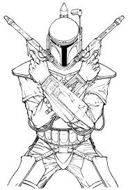 Star Wars Jango Fett Coloring Pages Star Wars Coloring Book Star Wars Drawings Star Wars Jango Fett