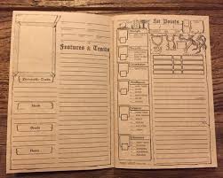 D D 5e Character Booklet Printable Dungeons And Dragons Etsy Dnd Character Sheet Character Sheet Booklet Printing