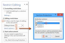 If you are an authenticated owner of the document, or if you know the password for removing document protection, do the following: How To Lock Parts Of Document In Word