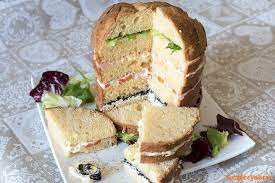 Ogni strato da farcire in maniera diversa e secondo i vostri gusti e quello che suggerisce la fantasia. Panettone Gastronomico Salato Ricetta Facile E Veloce Sempliceveloce