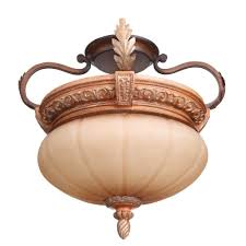 The customer can select his fan according to his own choice whether it is hampton bay or minka hampton bay light kit is a part and parcel for your fan when you want to enlighten your room. Hampton Bay Chateau 15 In 2 Light Deville Walnut Semi Flush Mount With Champagne Glass Shade 16021 The Home Depot Semi Flush Mount Lighting Light Fixtures Flush Mount Flush Mount Lighting
