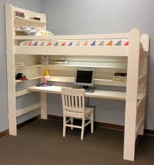 A loft bed with desk works in small spaces. Loft Bed Bunk Beds For Home College Made In Usa