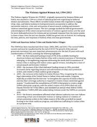 Family and domestic violence legislation affects children, as they are often included on applications for family violence protection orders or restraining orders, which can be made on behalf of a parent and/or a. Vawa Fact Sheet Niwrc