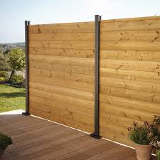 Poteau Gris Fonce Neva H 1 83 M Section 70 X 70 Mm Brico Depot