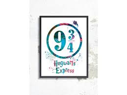 Maybe you would like to learn more about one of these? Room Decoration Game Room Original Watercolor Painting Platform 9 34 Home Interior Wall Decor For Office Harry Potter Best Gift Watercolor Art Collectibles Efp Osteology Org