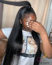 Lace Front Human Hair Wigs Pre Plucked With Baby Hair Brazilian Straight Lws33 Hair Ponytail Styles Down Hairstyles Half Up Half Down Hair